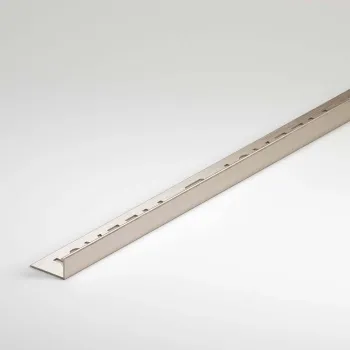 10mm Brushed Chrome Square Edge Metal Trim