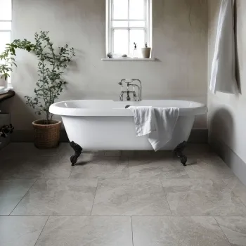 Carmo Stone Grey Matt Tiles 600x600