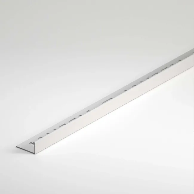10mm White Square Edge Plastic Trim