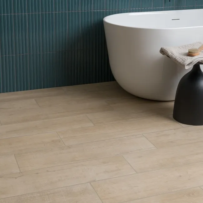 Forest Light Beige Matt Wood Effect Tiles 750x200x8.2mm