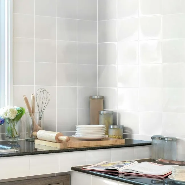 Timeless Matt White Flat Tiles 150x150