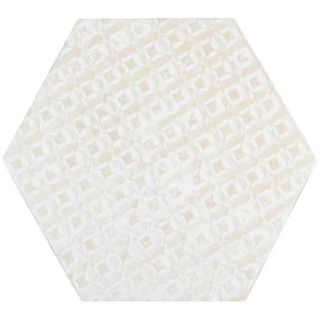Souk Cream Patchwork Hexagon Tiles 15x15cm