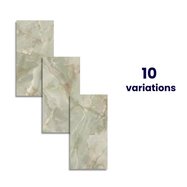 Lux Noor apple Marble Effect Tile