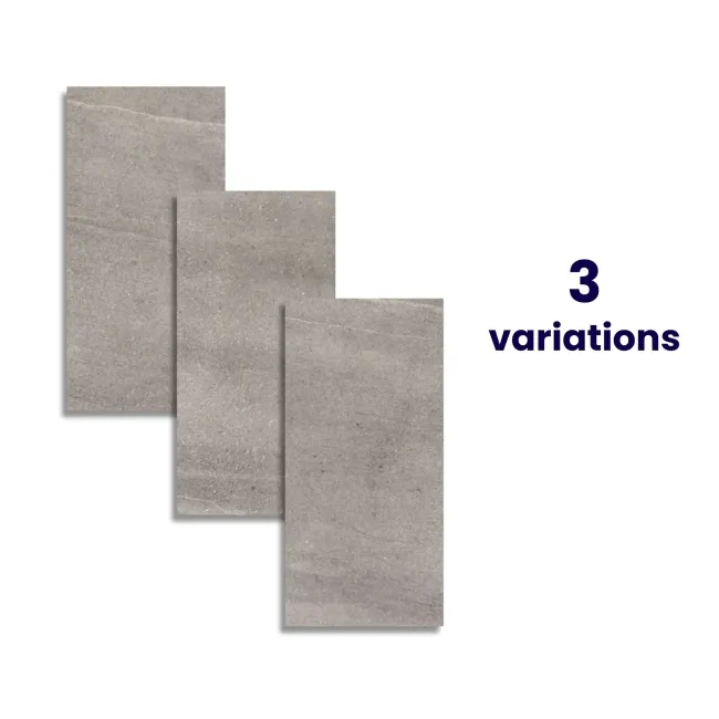 New Pietra Grey Rectified Matt Stone Effect Tile 1200x600x7mm