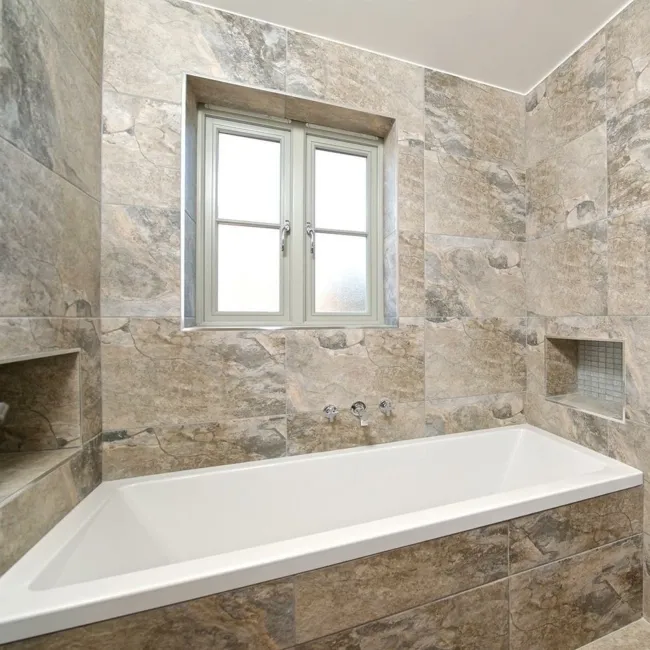 Keystone Grey Matt Stone Effect Wall and Floor Tiles