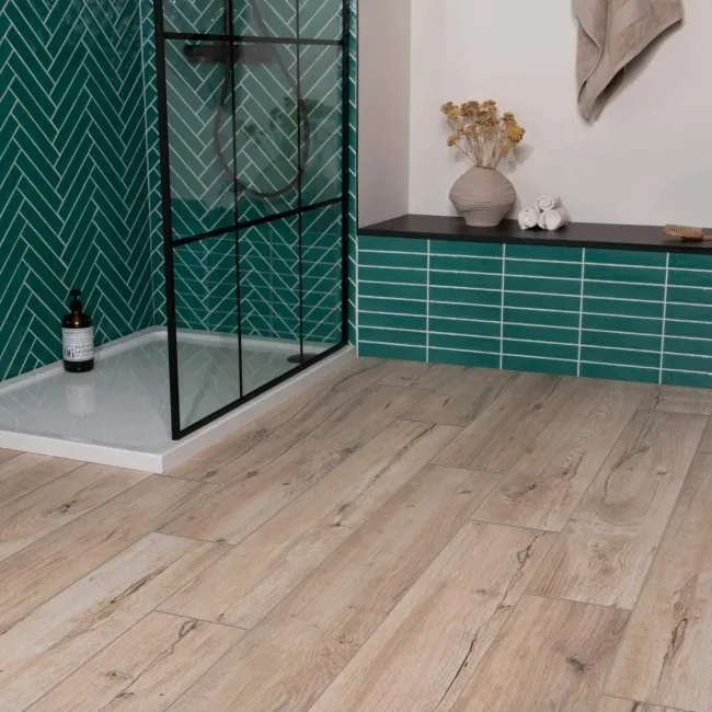 Mumble H Natural Oak Wood Effect Tile 195x1215