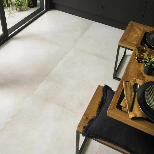 Open Stone Effect Bianco 80x80 9mm