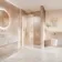 Lux Noor peach Marble Effect Tile