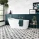 Poole White Matt Patterned Floor Tiles 450x450