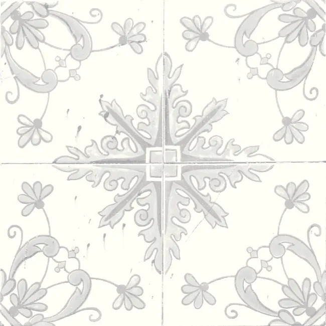 Nikea Grey Patterned  Matt Porcelain Wall and Floor Tile