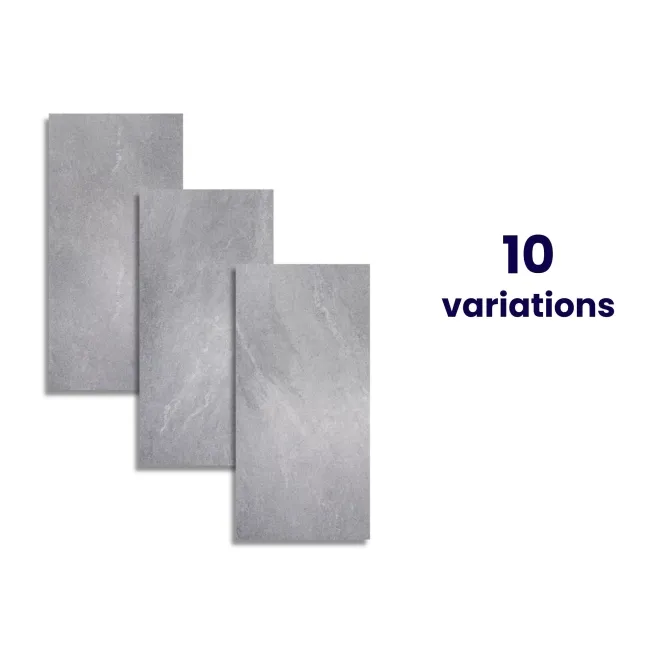 Etna Anthracite Grey Stone Effect Wall and Floor Tile