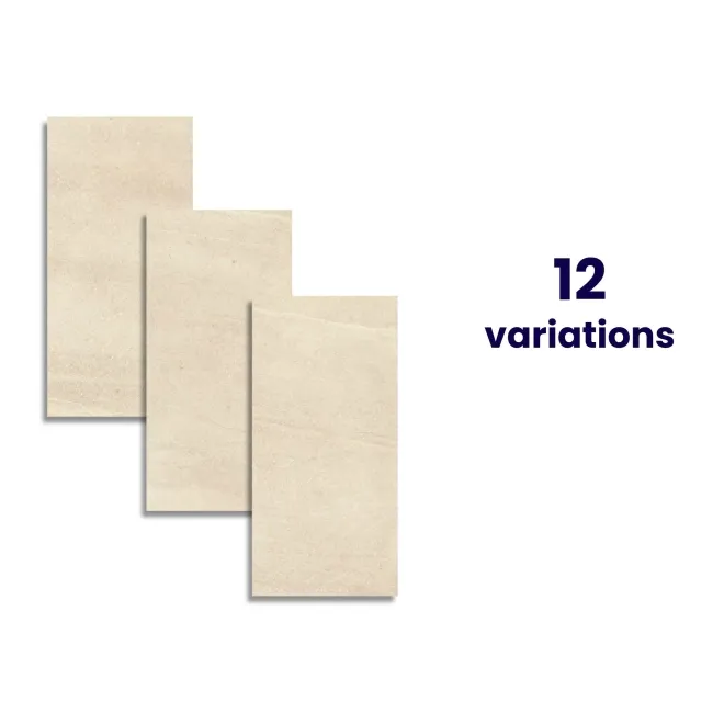 New Pietra Beige Rectified Matt Stone Effect Tile 600x300x7mm