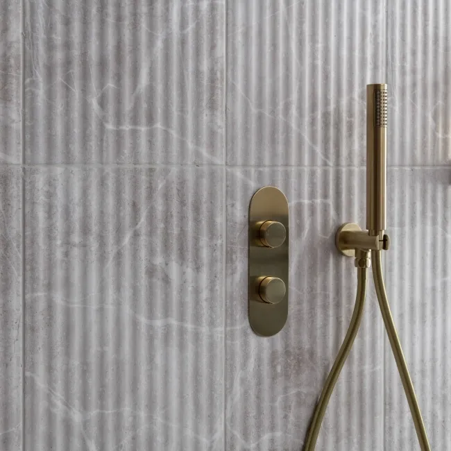 Agora Light Grey Matt Marble Effect Decor Wall Tile 600x300