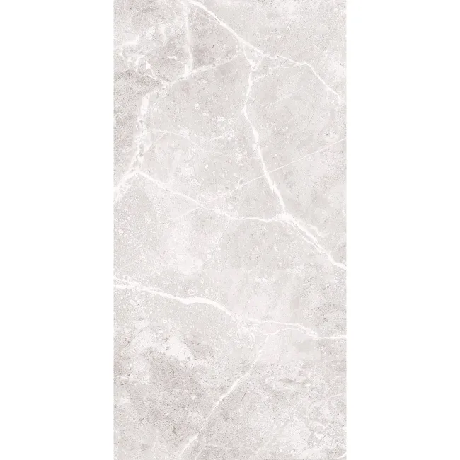 Agora Light Grey Matt Marble Effect Wall Tile 600x300