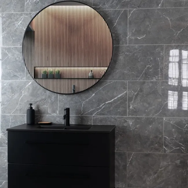 Belvedere Marengo Marble Effect Tiles 300x600