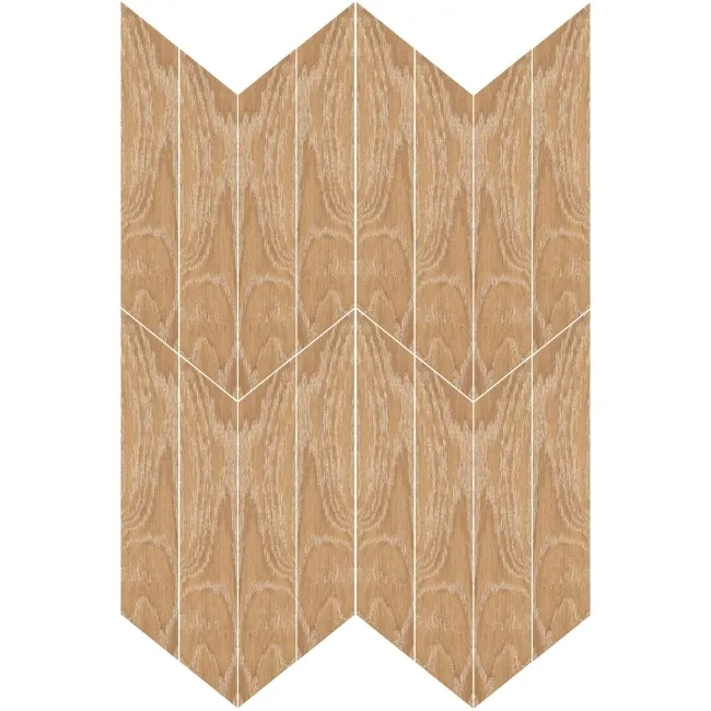 Ancona Chevron Nature Wood Effect Tile