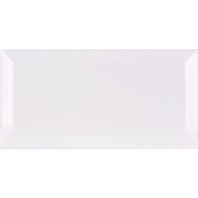 Fulham White Bevelled Metro Tiles