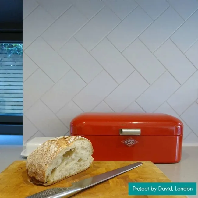 Liso White Flat Matt Metro Tiles 200x100