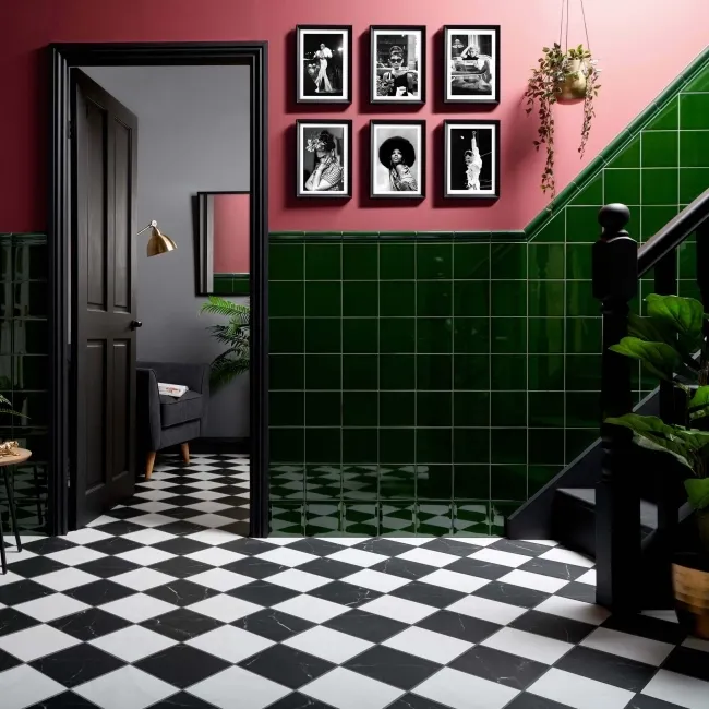 Modern Heritage Victorian Green Moldura Tiles