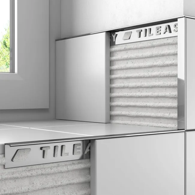 10mm Chrome Square Edge Metal Trim