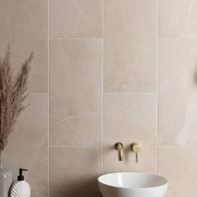 Stoneart Matt Beige Stone Effect Wall and Floor Tiles