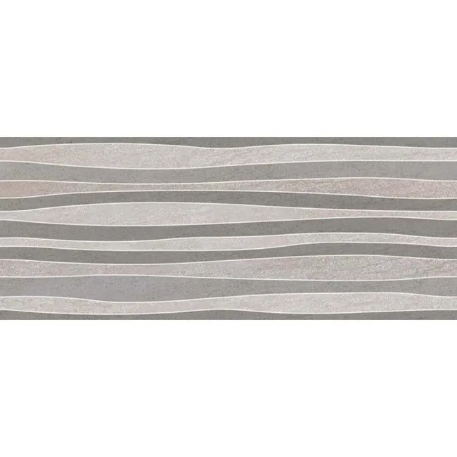 Milos Relieve Decor Mix Gris Stone Effect Tiles