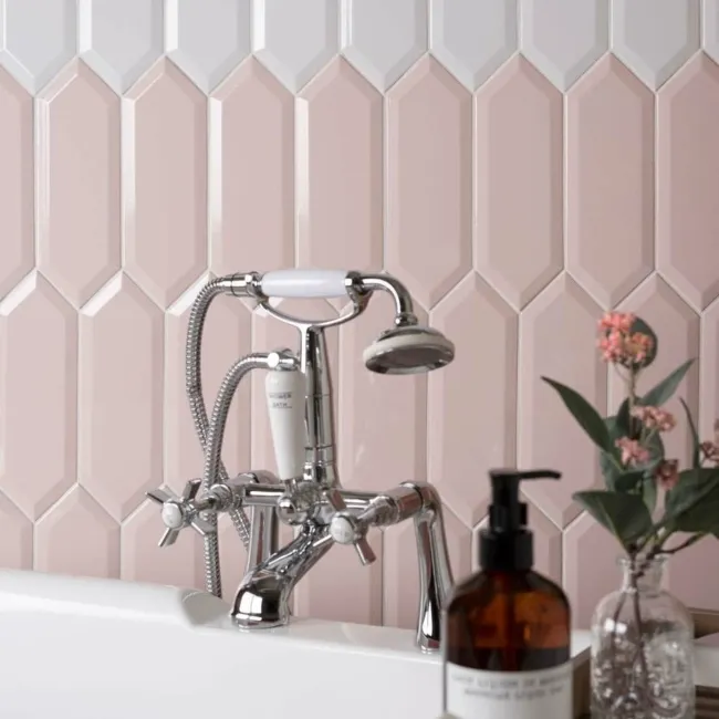 Pickett® Bevelled Petal Pink Metro Tiles