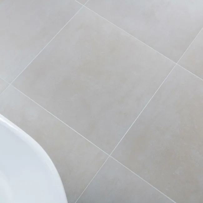 Porto Ivory Matt Concrete Effect Wall and Floor Tiles 585x585