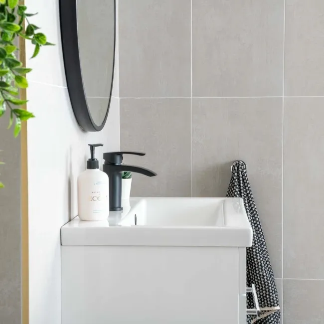 Porto White Matt Concrete Effect Wall and Floor Tiles