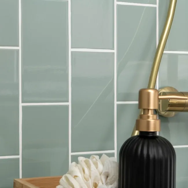 Monocolour Alga Green Flat Gloss Metro 200x100