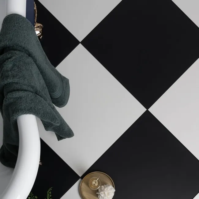 Cielo Nero Black Matt Plain Tiles 598x598