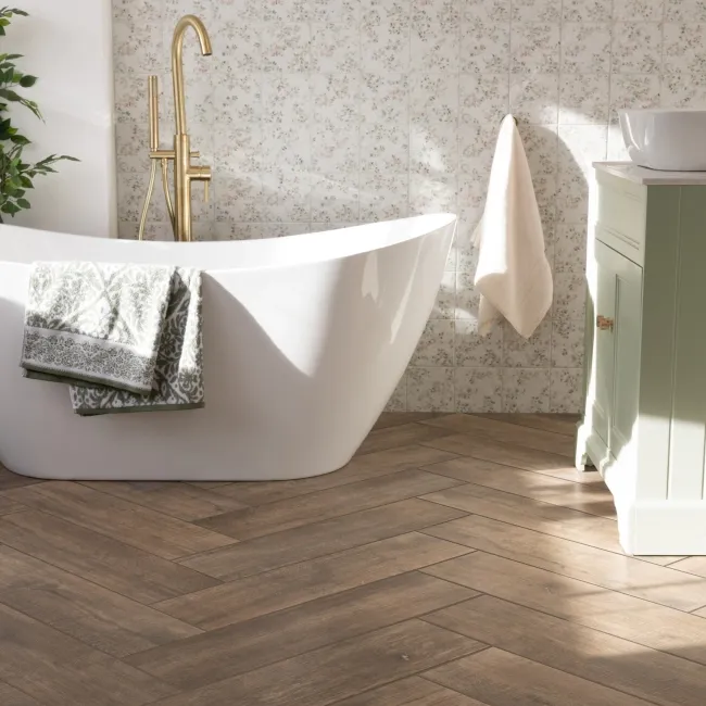 Forest Dark Beige Matt Wood Effect Tiles 750x200x8.2mm