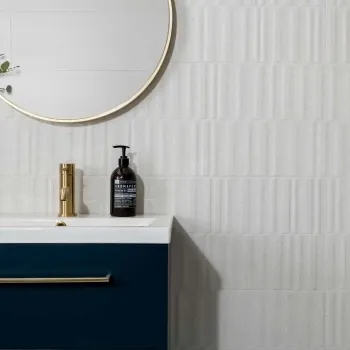 Manhattan White Wavy Stone Effect Tiles