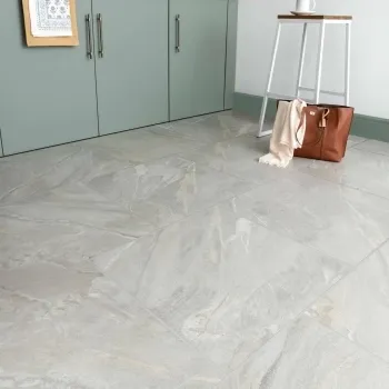 Granby Light Grey Matt Stone Effect Wall And Floor Tiles 597x597