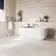 Touch Stone White Stone Effect Matt Porcelain Wall and Floor Tile