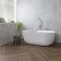 Agora Light Grey Gloss Marble Effect Decor Wall Tile 600x300