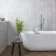 Agora Light Grey Gloss Marble Effect Decor Wall Tile 600x300