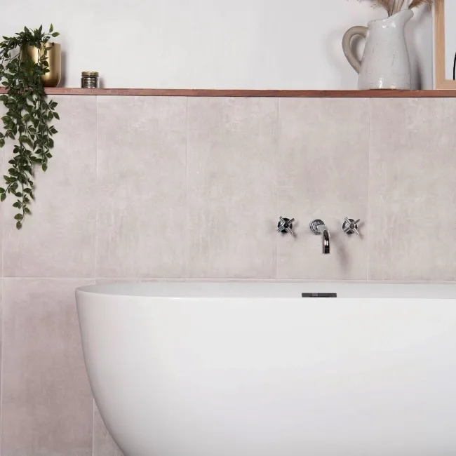 Tapa Blanco Rectified Matt Stone Effect Tile 600x300x7mm