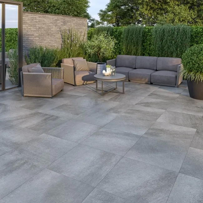 Grava Grey Concrete Effect 593x593x20mm Slabs