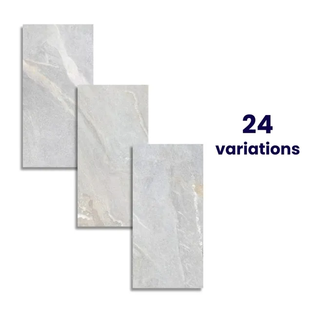 Granby Light Grey Matt Stone Effect Wall And Floor Rectified Tiles