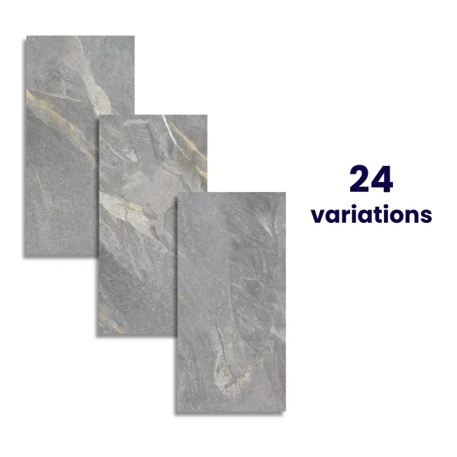 Granby Grey Matt Stone Effect Wall And Floor Rectified Tiles