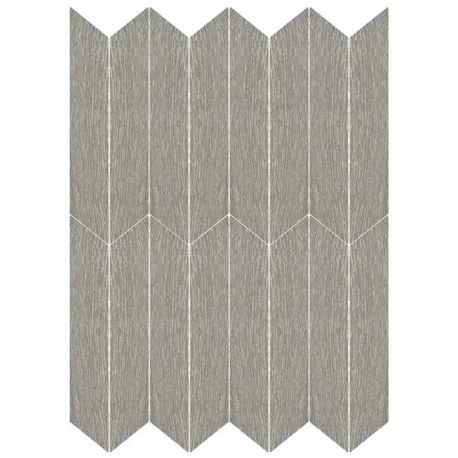 Ancona Chevron Grey Wood Effect Tile