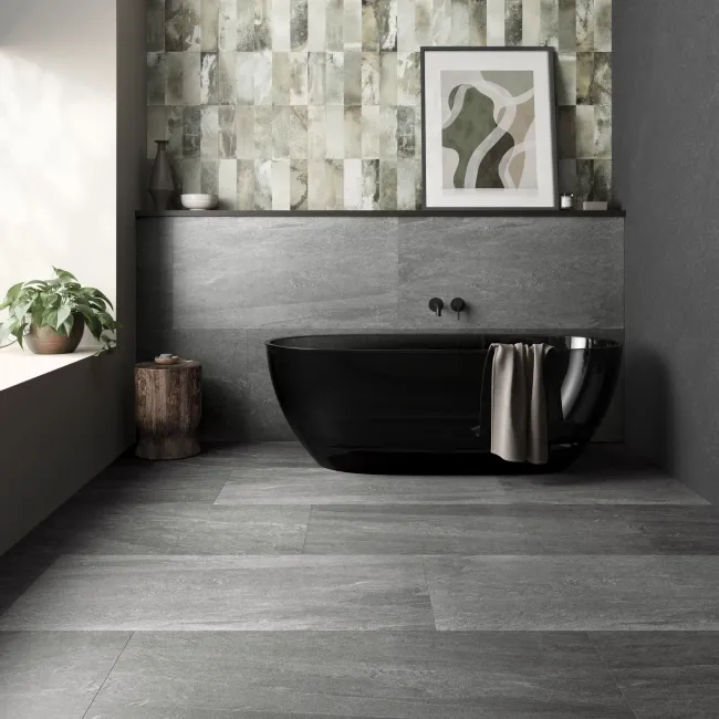 Carmo Stone Black Matt Tiles 1200x600