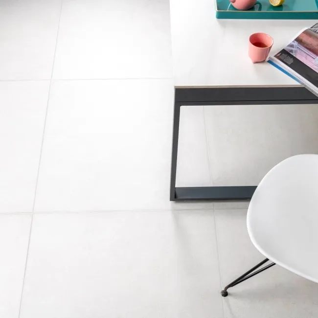 Clay Stone Effect White Stone Effect Floor Tiles