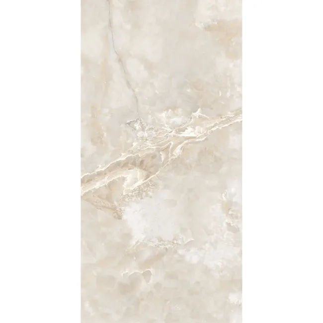 Elaria Ivory Onyx Marble Effect Large Polished Porcelain Tiles