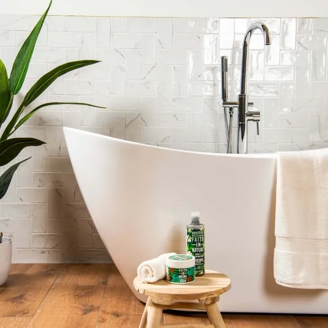 Apennine Natural/Rustic Gloss Marble Effect Tile 15x7.5