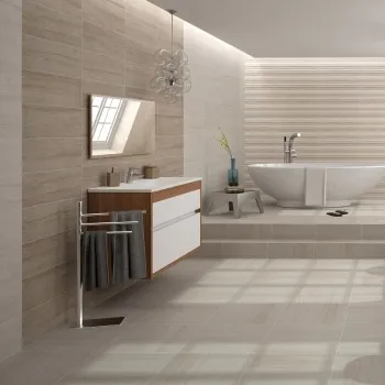 Sunset Taupe Wall Stone Effect Tile 200x600