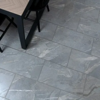 Granby Grey Matt Stone Effect Wall And Floor Rectified Tiles
