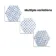 Souk Blue Patchwork Hexagon Tiles 15x15cm