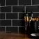 Liso Black Gloss Metro Tiles 100x200